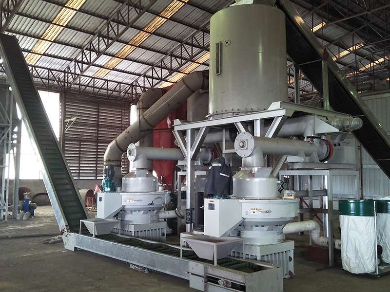 制粒工段|待制粒仓+木屑颗；+出料运送机